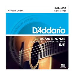 D'ADDARIO Muta per Chitarra Acustica 80-20 Bronze 12/53 Light