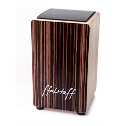 ffalstaff Cajon in Legno Scuro con Cuscino (30 x 29 x 50 cm)