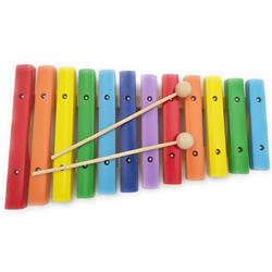 ffalstaff Xilofono Multicolor ffalstaff 12 Piastre in Legno e Bacchette