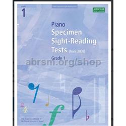 Piano specimen sight-reading tests -  Livello 1°