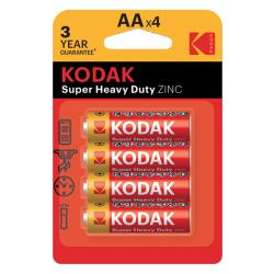 KODAK Batteria Zinco Carbone Stilo AA (4 pz in Blister)