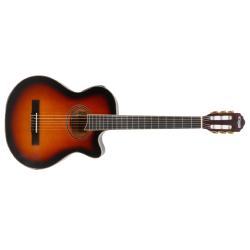 KLASS Chitarra Classica Elettrificata da Concerto 4/4 "Limited Edition" (Satinata - Sunburst)