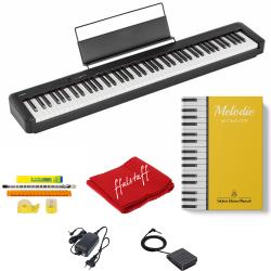 Casio CDP S100 Piano Digitale 88 Tasti Pesati Libro Brani CDP-S100, panno copri tastiera e Set Studio