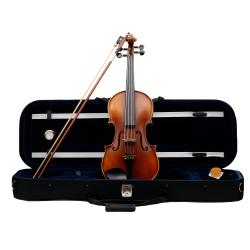 ffalstaff Violino 4/4 "Maestro" Finitura Satinata,fondo Fiammato, parti in Ebano, Arco Superior e Colofonia Rosin (Custodia Rettangolare con Igrometro ed Accessori)