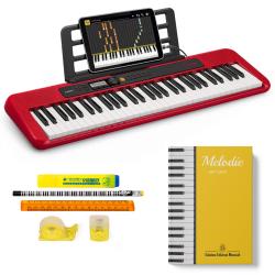 CASIO CT-S200 Tastiera elettronica 61 tasti, leggio incluso con tastiera, libro Melodie per Casio e Fantastico Kit Cancelleria