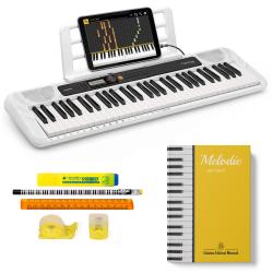 CASIO CT-S200 Tastiera elettronica 61 tasti, leggio incluso con tastiera, libro Melodie per Casio e Fantastico Kit Cancelleria